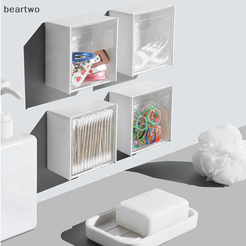 < Beartwo > Hộp đựng khăn bông treo tường Hộp đựng phòng tắm chống bụi cho khăn bông Hộp đựng trang sức đẹp