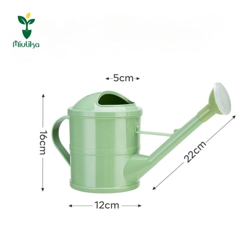 Bình tưới Miulika 1.5L vòi dài, dụng cụ làm vườn di động, bình tưới cho chậu ngoài trời