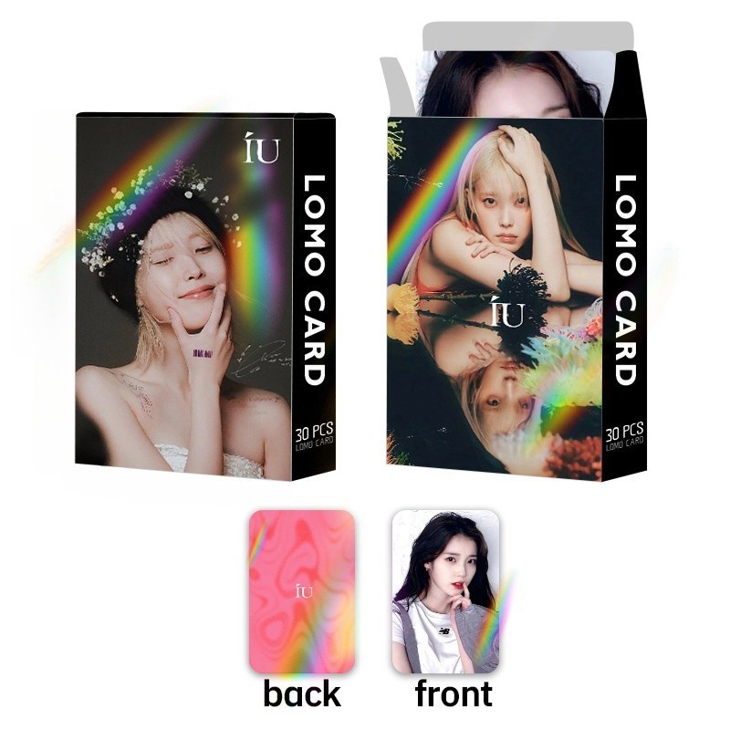 30 Cái / hộp IU Photocards Laser Holographic HEREH World Tour Concert blueming Lomo Cards the Winner Kpop Hologram Bưu Thiếp YM