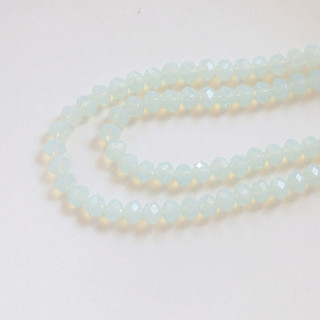 8mm màu Macaron mặt cắt hạt phẳng thủy tinh pha lê kết cườm tự làm trang sức thủ công Vòng tay Vòng Cổ Phụ Kiện Bông tai