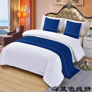 Phong Cách Mới ins Khách Sạn Khăn Đầu Giường Đầu Giường Cao Cấp Đơn Giản B & B Khách sạn Khăn Đầu Giường Màu Trơn Ánh Sáng Sang Trọng Vỏ Giường Đầu Giường