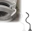 FUHUIOT Máy Giặt Chống Đỡ Cửa Máy Giặt, Đế Punch Giá Đỡ Cửa Máy Giặt Miễn Phí, Giữ Sấy Độ Ổn Định Cao Thiết Kế Mềm Tải Trước Máy Giặt Giá Đỡ Cửa Nhà