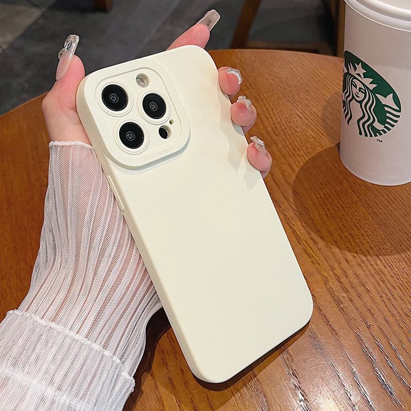 Ốp Lưng Dành Cho Samsung Galaxy S24 FE M55 M35 S24 + S24 Ultra Soft Case Full Lens Bảo Vệ Vỏ Điện Thoại Silicon Lỏng Ốp Lưng Mờ