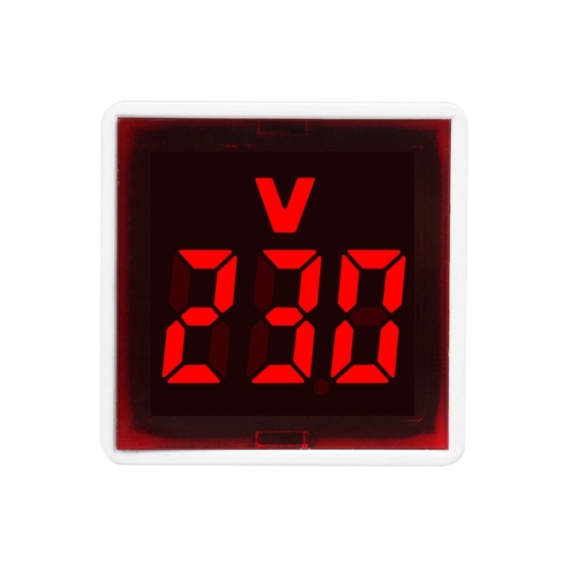 Vôn kế kỹ thuật số hình vuông YOI Điện áp AC220V 230V Thiết bị chỉ ra để sử dụng trong gia đình