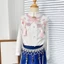 YOI Cổ Giả Có Thể Tháo Rời Tinh Tế Với Thêu Bướm Vintage Đính Hạt Dây Xích Tua Rua Khăn Cho W