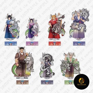 Standee KIMETSU NO YAIBA ver TRANH RỒNG Thanh Guom Diệt Quỷ tượng acrylic anime chibi mô hình trưng bày