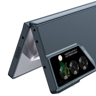 Ốp lưng gấp siêu mỏng Slim Raptor cho Samsung Galaxy Z Fold 6 Vỏ kính cường lực phía trước thân thiện với da