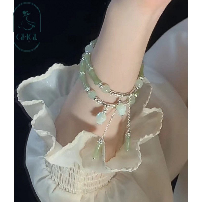 Mới Phong Cách Trung Quốc Tre Linghua Vòng Tay Thiết Kế Niche Vòng Tay Phong Lan Đơn Giản Phù Hợp Với Món Quà Bó Hoa Tăng Có Thể Hỗn Hợp Phù Hợp Nhiều Phong Cách