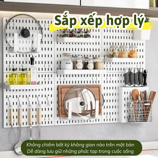 Xả hàng- Kệ bếp bảng lỗ dán tường Bunnies bảng pegboard  vật dụng gọn gàng kệ dày dặn  vệ sinh dễ dàng
