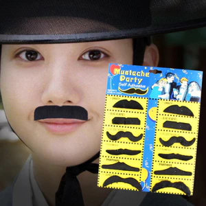 12 Chiếc Halloween Hóa Trang Đảng Cosplay Giả Râu Ngộ nghĩnh Giả ria mép Miếng Dán Đạo Cụ