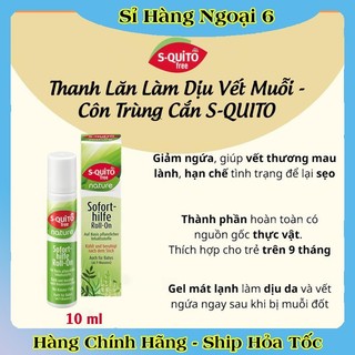 Xịt chống muỗi, kem bôi côn trùng đốt, thanh lăn và gel bôi muỗi đốt Squito Free cho bé từ sơ sinh của Đức- Date mới
