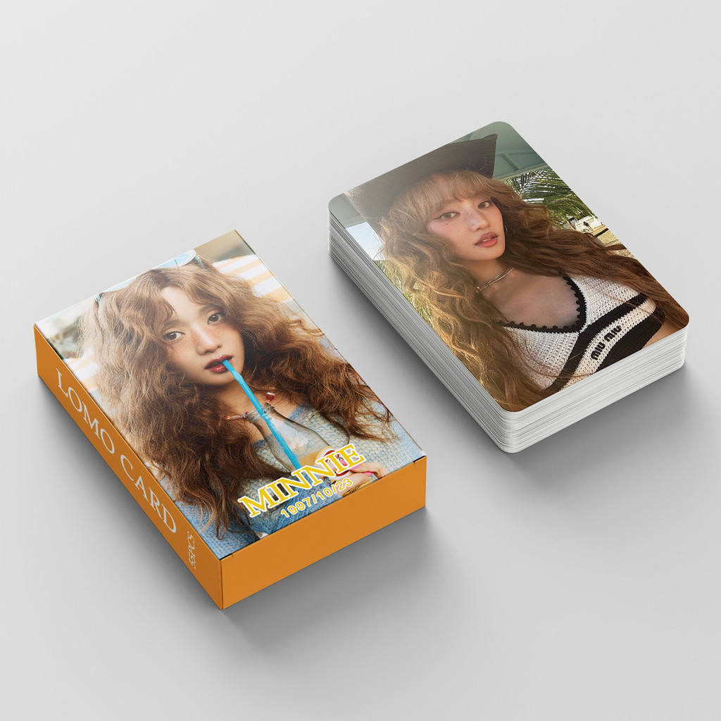 Linxx 55 Cái (G) I-DLE MINNIE Album Lomo Card Kpop Photocards Bưu Thiếp Series