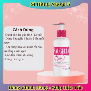 [HÀNG NỘI ĐỊA] Dung dịch vệ sinh cho bé gái từ 3 - 12 tuổi SAUGELLA CỦA PHÁP