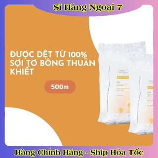 [Mẫu mới] Bông tẩy trang Pháp Tetra Medical Carrés de Cotton 600 miếng an toàn lành tính mềm mịn