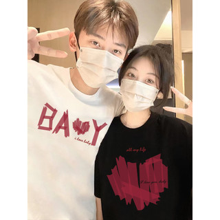 Áo hoodie dài tay 100% cotton mới dành cho cả nam và nữ Áo hoodie cặp đôi dáng rộng cổ tròn in hình độc đáo