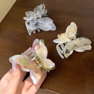 Kẹp tóc loang màu đá 3D pastel hình cánh bướm siêu xinh hottrend cope