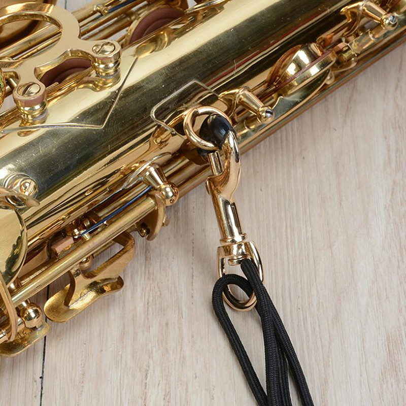 TMOY Dây đeo cổ Saxophone có thể điều chỉnh Dây đeo bằng da Sax Dây đeo dây đai TCS