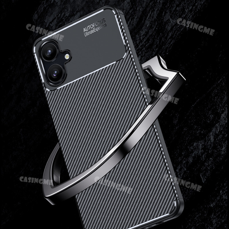 Dành Cho Samsung A06 5G 2025 Ốp lưng Silicon Chống Sốc Bằng Sợi Carbon Cho Samsung Galaxy A06 A56 A36 A26 A16 4G 5G 2025 SamsungA06 A 06 06A 2025 Ốp Lưng Mềm Bảo Vệ Mặt Sau