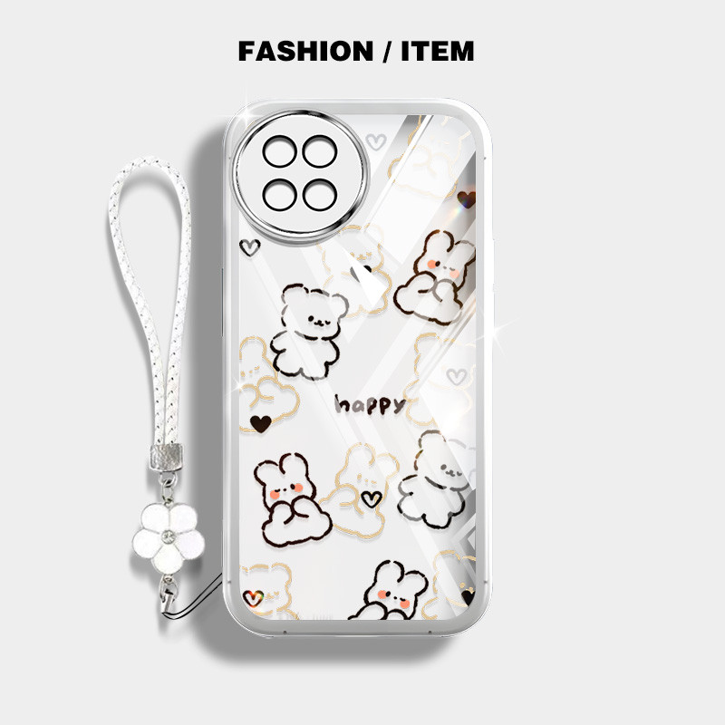 Ốp điện thoại kiểu YBD INS cho ITEL S23 ‎S665L Tecno Spark 20 pro plus Tecno KJ7 Họa tiết gấu bông dễ thương Vỏ mềm trong suốt