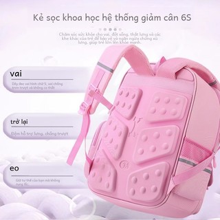 Balo Loopy cho bé gái - Cặp đi học nhẹ, dung tích lớn, thiết kế dễ thương