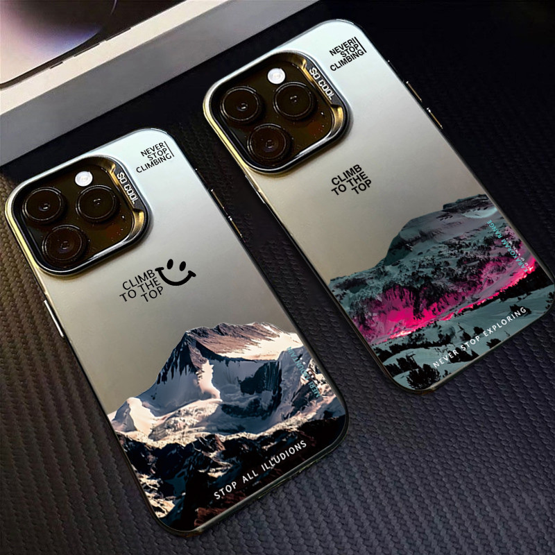 Vỏ Tương Thích Cho Samsung A16 A05 A05s A55 A15 A35 A25 A24 A12 A34 A54 A14 A04 A04e A04s A23 A13 A52s A73 A53 A33 A52 A03 A32 INS Vỏ Cứng Hoàng Hôn Phong Cảnh Núi