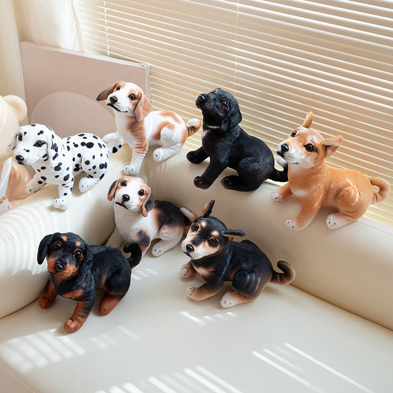 Chó Dễ Thương Sang Trọng Đồ Chơi Kawaii Mô Phỏng Chó Sang Trọng Búp Bê Thú Cưng Vui Nhộn Chó Con Đồ Chơi Nhồi Bông Sáng Tạo Trang Trí Phòng Ngủ Nhà Búp Bê Mềm Mại Cho Bé Búp Bê Làm Dịu Trẻ Em Bạn Gái Quà Tặng Sinh Nhật