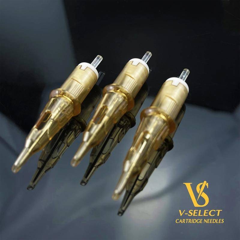 Ez V-select Tattoo Cartridge Kim #12 Kim xăm hình tròn 0.35mm cho máy xăm hộp mực 20 cái / hộp - Kim xăm