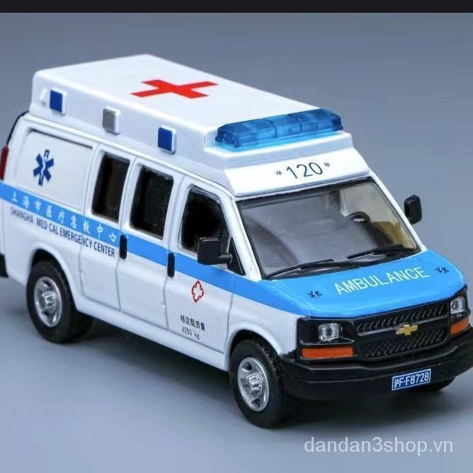 596 Model 1/64 VAN xe tải Express VAN sơ cứu Thượng Hải mô hình xe hợp ...