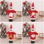 Túi đựng chai rượu vang giá rẻ, Ông già Noel Người tuyết Hộp đựng chai rượu vang Giáng sinh, Đồ trang trí Đồ trang trí dệt kim Len trang trí bàn tiệc Giáng sinh