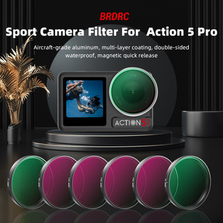 Dành Cho DJI HÀNH ĐỘNG 3 / 4 / 5 Pro Gói Lọc UV Gương Bảo Vệ CPL Phân Cực ND Làm Mờ Phụ Kiện