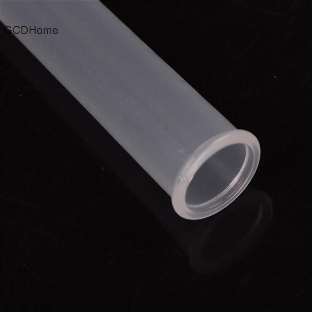 Gcdhome 10 chiếc 20ml Ống nghiệm nhựa Ống ly tâm Đáy tròn HOT