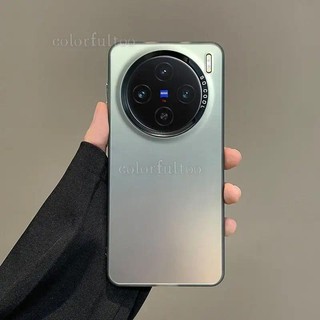 Ốp Lưng Cho Vivo X300 X200 X100 X100S Pro X100SPro X200Pro VivoX200 VivoX300 5G Kim Loại Mờ Cứng PC Silicon Thời Trang Cặp Đôi Điện Thoại Vỏ Bảo Vệ Chống Sốc Ốp Lưng
