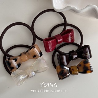 Dây buộc tóc Yoing / acetate Nơ Cơ bản Tính khí đơn giản Mũ đội đầu phù hợp Phong cách mới