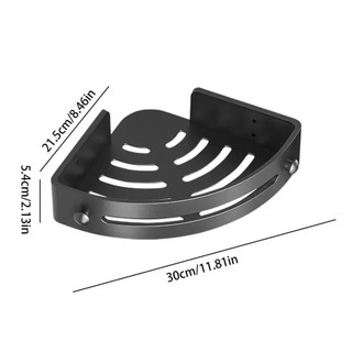 JIGK 1 / 2 / 3 Kệ Phòng Tắm, Giá Để Đồ Nhà Bếp Không Đục Lỗ Dung Tích Lớn, Kệ Góc Phòng Tắm Tam Giác Treo Tường