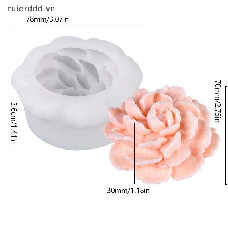 # ruierdd # Khuôn Silicon Hoa Hồng Cho Hoa DIY Fondant Cupcake Chocolate Kẹo Kem Đường Món Tráng Miệng Nến Xà Phòng Thạch Cao Khuôn Nhựa.