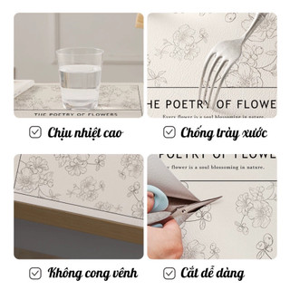 Thảm Trải Bàn Lót Nỉ MAISON Lót Kệ Tủ Chống Thấm, Vỏ Bọc Máy Giặt, Lò Vi Sóng Chống Bụi, Thảm Lót Ly Bàn Ăn