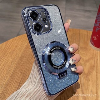 Vỏ Chống Sốc Cho Oppo Reno 14 13 Pro 13F 14F 14Pro Reno14 4G 5G Gradient Trong Suốt Lấp Lánh Bling Vỏ Điện Thoại Mềm TPU Silicone Ốp Lưng Túi Khí Bảo Vệ Mặt Sau Có Giá Đỡ 3O