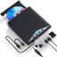Btsg Đầu đọc ổ đĩa ngoài 7 trong 1 USB3 0 Type C HUB Writer Chống sốc