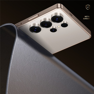 Ốp bảo vệ khung kim loại khóa cá ngựa doanh nghiệp cao cấp cho Samsung S25 S24 S23 Ultra s25plus