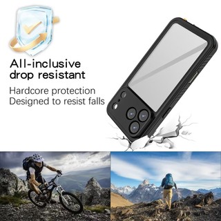 ốp lưng chống nước 17 Pro Max Ốp điện thoại chống nước IP68 cho iPhone 17 Air 16e 16 ProMax 15 14 Plus 13 12 Pro Max Bảo vệ toàn diện Vỏ điện thoại lặn dưới nước cho Samsung S25 Edge S24 Ul