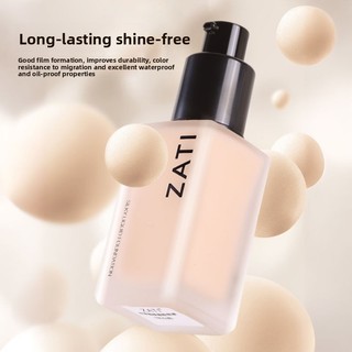 Kem nền dạng lỏng ZATI sẽ tồn tại trong một thời gian dài Giữ trang điểm tự nhiên và trộn khô da dầu dành cho nữ sinh viên Kem che khuyết điểm BB Cream sẽ không làm tối nền lỏng