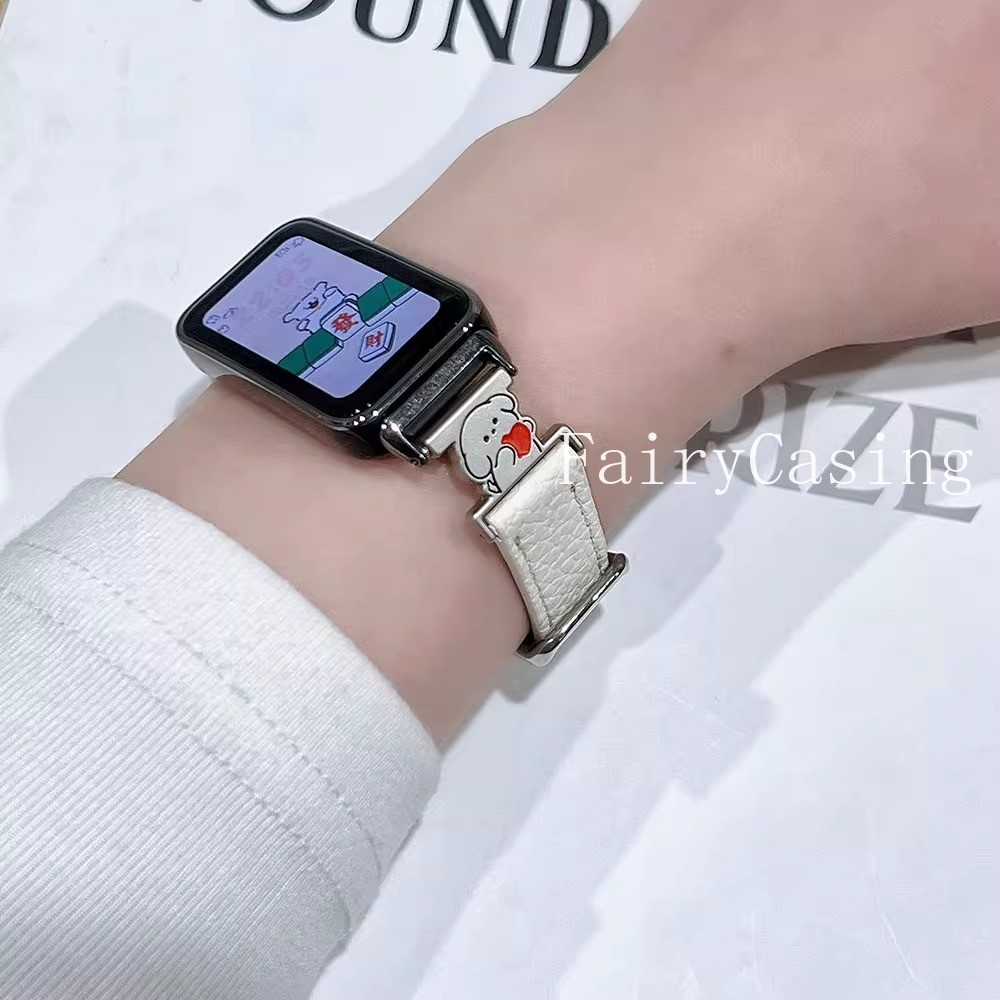 Dây da cho Huawei Band 11 Pro 10 9 8 Vòng đeo tay thay thế cho Huawei watch Fit 3 4 2 Dây đeo đồng hồ