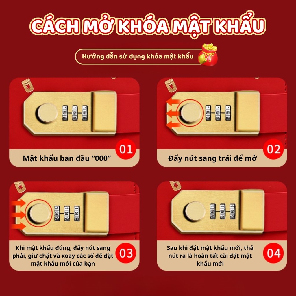 Sổ Tay Quản Lý Chi Tiêu - Sổ Tiết Kiệm Bìa Da Nhiều Ngăn, Tùy Chọn Có Khóa Mật Khẩu Bảo Mật