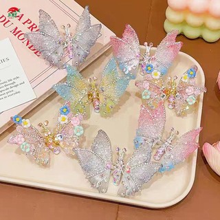 Kẹp Tóc Bướm Nhiều Màu Sắc - Trang Trí Đầu Thanh Lịch Phù Hợp Với Váy