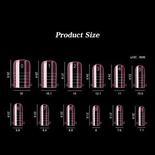 HEARTHLY 120 Chiếc Đầu Giả, Full Cover Dual Form Khuôn Móng Tay Ngón Chân, Acrylic Poly Nail Gel Khuôn Để Nối Dài