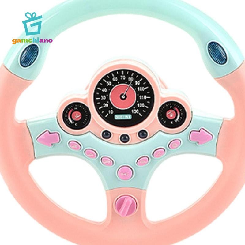 Đồ chơi bánh xe mô phỏng lái xe giáo dục cho trẻ em có tính năng âm nhạc