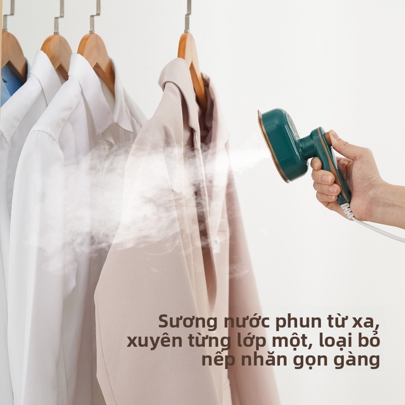 Bàn Ủi Hơi Nước Cầm Tay Mini - Máy Làm Phẳng Quần Áo - Du Lịch & Gia Đình - Xóa Nhăn Nhanh