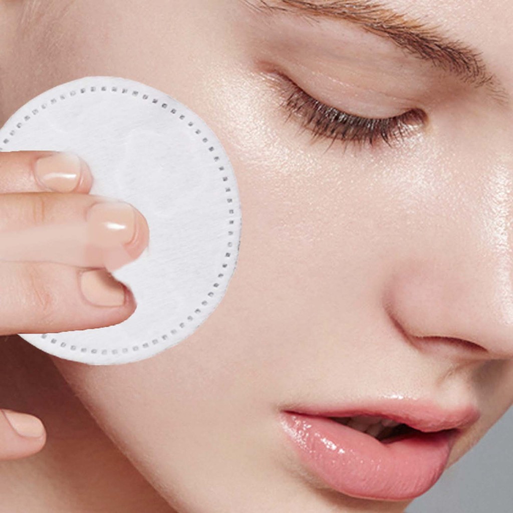 Miếng Tẩy Trang Siêu Mềm 100 / 300 Cái, Vải Không Dệt Có Độ Thấm Hút Cao, Nhẹ Nhàng Cho Da Nhạy Cảm, Miếng Lót Cotton Mỹ Phẩm Sử Dụng Hàng Ngày Có Nén Ướt