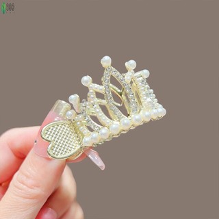 Hợp kim ngọc trai và kẹp tóc đuôi ngựa kiểu Hàn Quốc có kim cương giả - Thích hợp làm quà tặng sinh nhật hay Tết