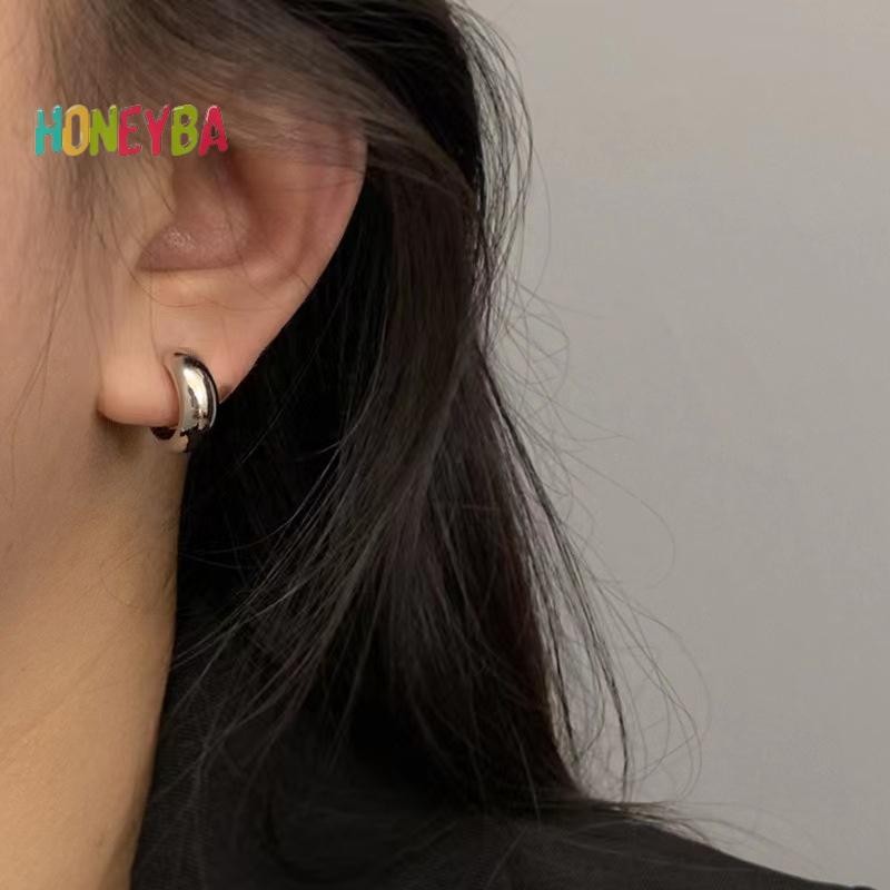 < Honeyba > 1 Cặp Kẹp Tai Tính Khí Đơn Giản Vintage Sụn Dễ Thương Xuyên Kẹp Bông Tai Dành Cho Nữ Bé Gái Phụ Kiện Trang Sức Quà Tặng